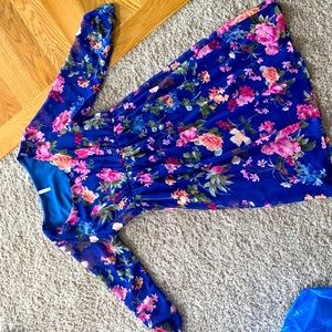 Floral PinkBlush maternity dress